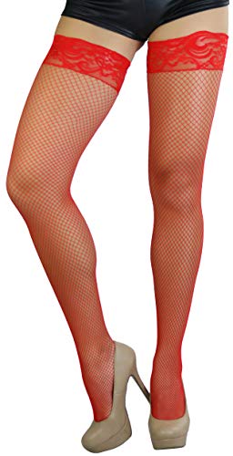 Image of ToBeInStyle Women's Timeless Backseam Fishnet Stocking