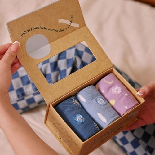 Image of Conscious Step Women's Fair Trade Organic Cotton Crew Socks | 3 Pack | Every Pair Helps Support our Humanitarian Partners