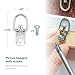 D Ring Picture Hangers with Screws - 100 Pack - Bulk D Rings - Pro Quality Hangers, Picture Hanging Hardware, Dring, Small D Ring Picture Hangers - Picture Hang Solutions.