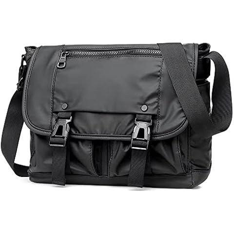 Yohora Men's Crossbody Bag Waterproof Messenger Satchel Lightweight Shoulder Bag Multi-Pocket Briefcase Cover