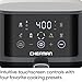 Chefman Air Fryer – 4 QT Compact Airfryer for Quick & Easy Meals, Features Hi-Fry Technology for Extra Crisp, Easy-View Window, Touch Controls with 4 Presets, Nonstick & Dishwasher Safe Basket - Grey