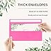 200 Pack #10 Business Envelopes, Self Seal Standard Hot Pink Envelopes for Secure Business & Legal Mailing, Office, Checks, Letter, Invoices, 4 1/8 x 9 1/2 Inches