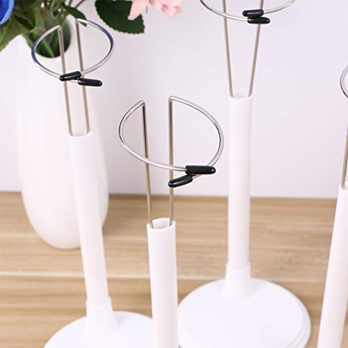 TOYANDONA 2 Stück Puppenständer Displayhalter Actionfigur Ständer Displayhalter Puppenhalterung Support Display Rack für Zuhause Weiß 25Cm