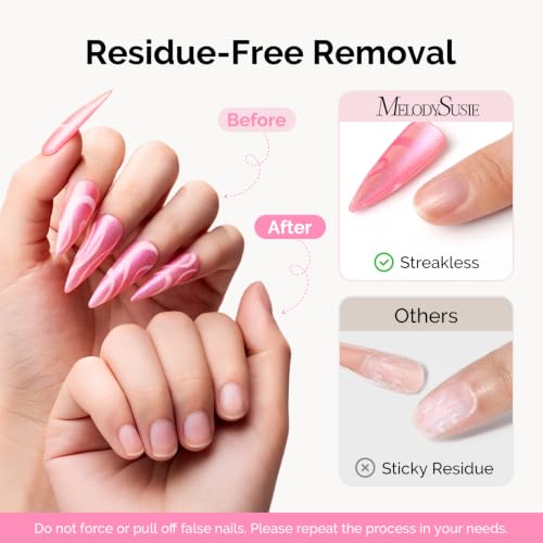 Image of MelodySusie 6Pcs Nail Glue Remover for Press on Acetone Free 10ML