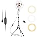 10" Ring Light avec Trépied Grand, Selfie Anneau Lumineux Réglable pour Tiktok/Youtube/Live Stream/Maquillage, LED Lampe Photo Anneau Lumière pour Vidéo(Hauteur Totale: 1m8 / 70")
