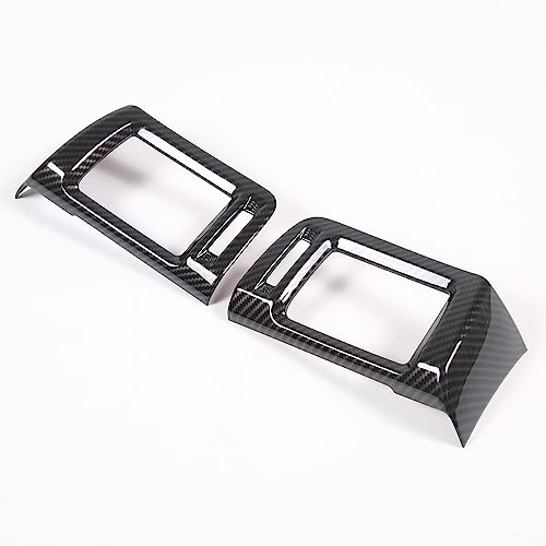 HIRUFAIT 2PCS Side Air Vent Frame Trim for Honda Pilot 2016-2022/ Ridgeline 2017-2024/ Passport 2019-2024, ABS Center Console Side Air Conditioning Outlet Cover Accessories (Carbon Fiber Pattern) by HIRUFAIT - Used condition - Image 7