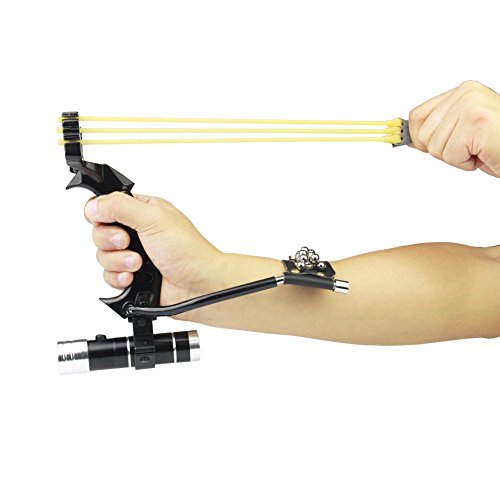 Cooy 23893M42YE4 Slingshot,Wrist Sling Rocket Professional Hunting Slingshot thumb #1