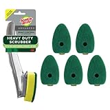 Scotch-Brite Heavy Duty Advanced Soap Control Dishwand Kit, Includes 1 Wand & 5 Refill Pads, Control Soap With A Button, Keep Your Hands Out Of Dirty Water