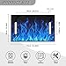 Mintulipy Blue Flame Golf Cart Seat Covers Anti-hot Golf Cart Accessories Golf Cart Seat Towel Blanket with Holes 50×30.9 Inches Machine Washable