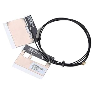 ASHATA Antennekabel IPEX-4 Generation 4, ingebouwde NGFF/M.2 WLAN-antenne met IPEX4-poort 2.4/5G voor Huawei/Intel, 2 stuks, 48/53 cm