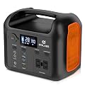 GOLABS Portable Power Station, 299Wh LiFePO4 Backup Battery 300W Pure Sine Wave AC (600W Peak) Car Outlets PD 60W QC3.0 Solar Generator Power Bank for Camping, Emergency, CPAP