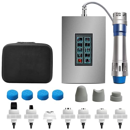 ZXINXIN Dispositivo de Terapia Ondas Choque focales, máquina Choque, Alivio del Dolor, Fisioterapia Profunda/Diga adiós a la Mala Salud, masajeador músculos Profundos con 7 Cabezales Masaje ZXINXIN Dispositivo de Terapia Ondas Choque focales, máquina Choque, Alivio del Dolor, Fisioterapia Profunda/Diga adiós a la Mala Salud, masajeador músculos Profundos con 7 Cabezales Masaje