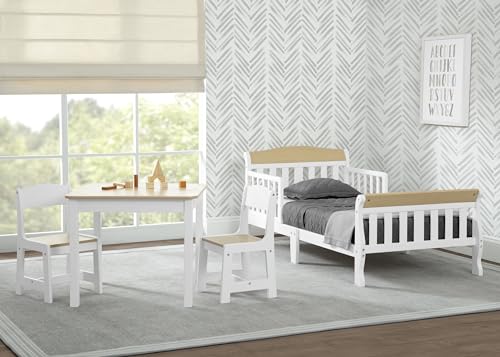 Image of Delta Children Canton Toddler Bed, Bianca White /Natural