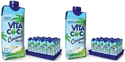 Vita Coco Coconut Water, Pure Organic | Refreshing Coconut Taste | Natural Electrolytes | Vital Nutrients (Pack of 12, 11.1 Oz and 16.9 Oz)