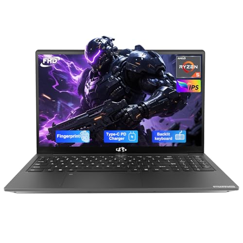 Image of NIMO 15.6'' IPS FHD-Laptop, 16GB RAM 1TB SSD AMD Ryzen 5(Beat i5-1135G7, 4 Cores Up to 3.7GHz) Student Computer with 2 Years Warranty, 65W Type-C, Fingerprint, Backlit Keyboard, 180Viewing