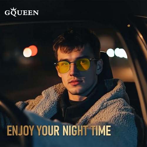 Image of GQUEEN Classic Horn Rimmed Semi Rimless Polarized Sunglasses for Men Women GQO6
