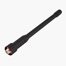 SWEEPID Portable Telescopic Gain Rod Antenna for Baofeng Walkie Talkie Dual Band UHF for Radio UV 5R BF 888S UV 5RE UV 82 UV 3R, black