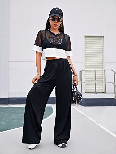 Image of dockstreet Loose fit Open Bottom Joggers /Loose fit, Trouser stylelowers /Cute Style, Relaxed Casual Lounge Pants for Women