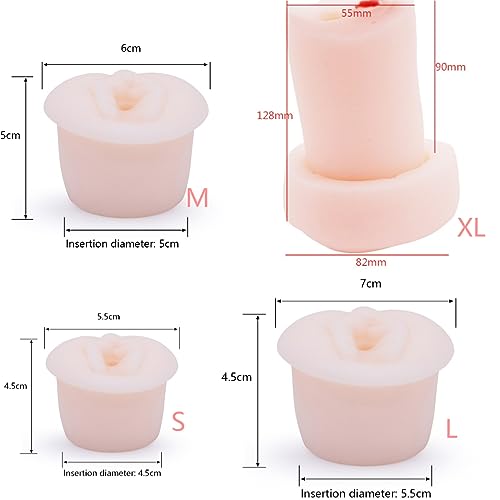 Penispumpen Silikonhülle Universal Seal Vagina Realistic Touch Masturbator Cup Zubehör Pocket Pussy 4 Größen (XL) – Bild 3