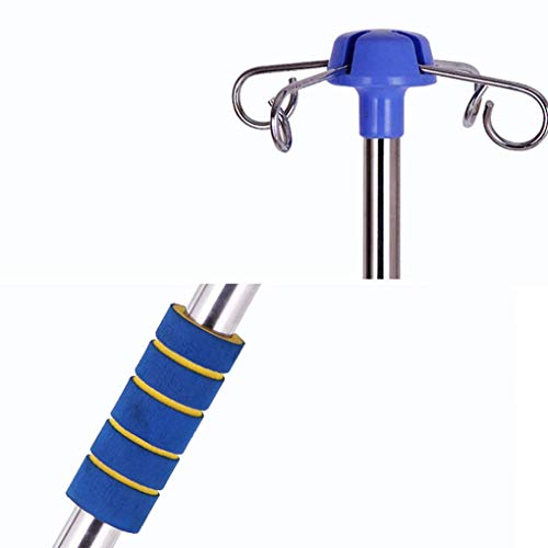 Iv Poles Portable Adjustable Height, Intravenous Stand, IV Stand - for Hospital, Clinic, Families and Pet Hospitals (3 Legs/5 Legs) - Thumbnail 5