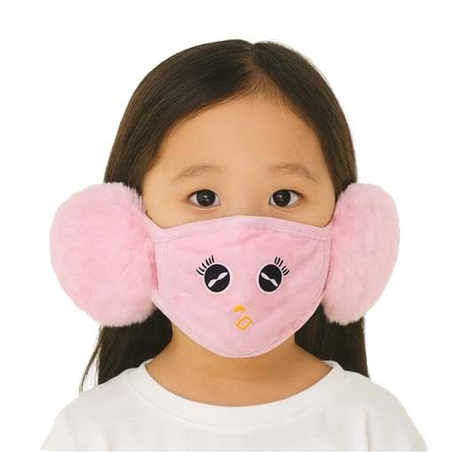 Warm Winter Face Mask with Plush Ear Muffs for Kids | Comfortable & Reusable | Boys & Girls (3–10 Years) | Pack of 1-image-11