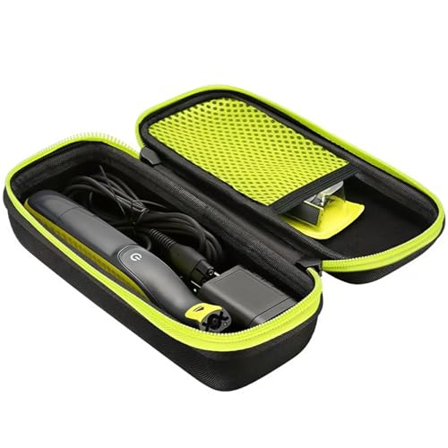GJKLO Estuche de almacenamiento para QP2824/30, QP2620/30, QP2724/30, QP2734/30, las piezas de repuesto para afeitadora más pequeñas y portátiles (verde fluorescente)