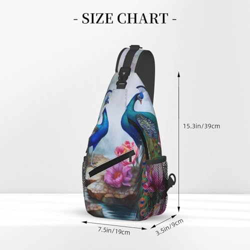 Bolso Pecho Cruzado Diagonal para Hombre y Mujer Negro miniatura 3