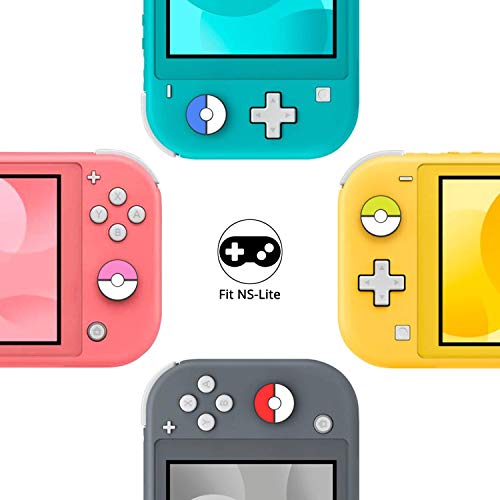 Ferkurn Switch Thumb Grip Caps for NS Joycon & Switch Lite, Switch Joystick Caps Analog Grips Button Caps Joy con Grip Cover Controller Skin Thumbstick Grips,Purple Red Blue Switch Caps
