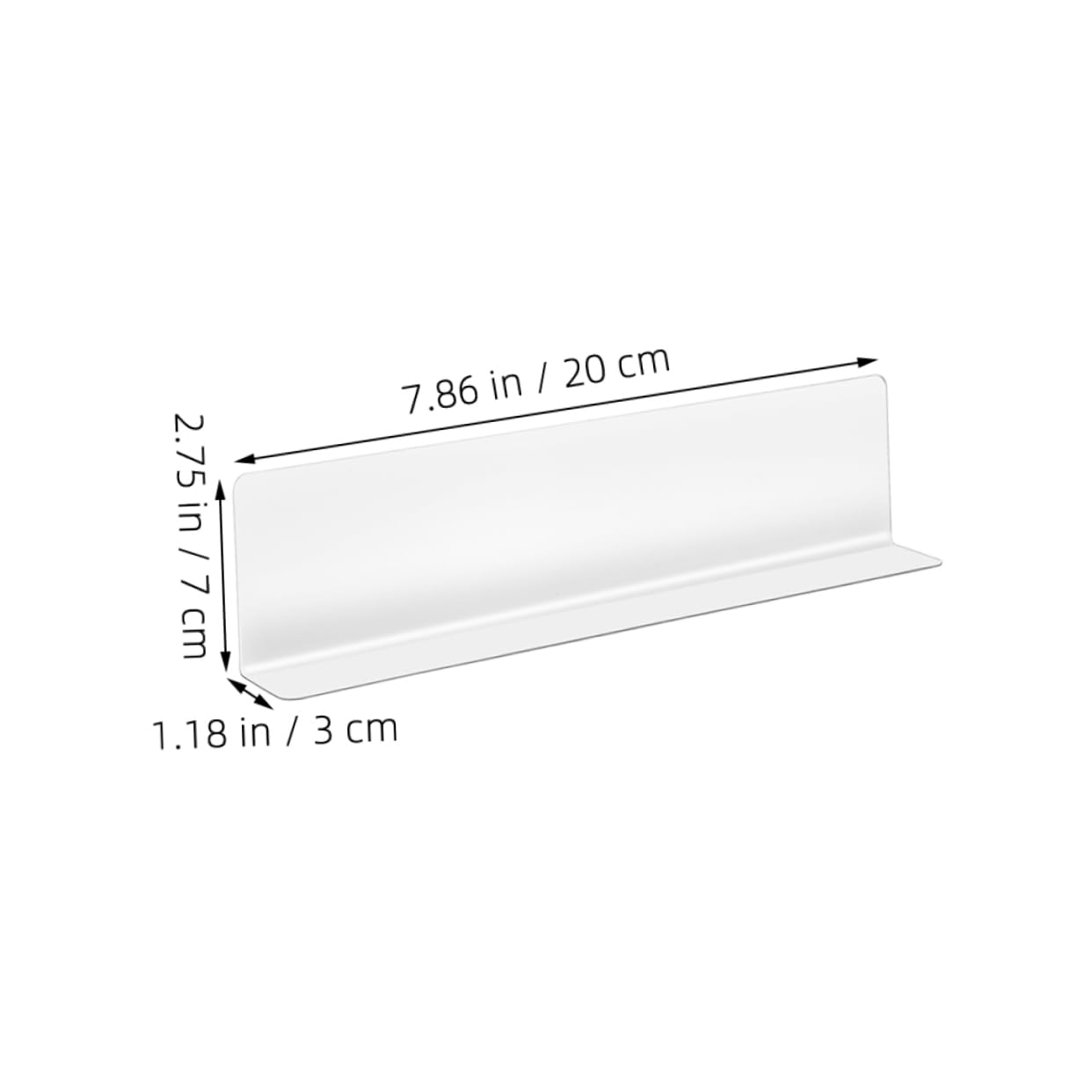 ABOOFAN 10 Pièces Séparateurs De Rayonnage Plastique Transparent Forme