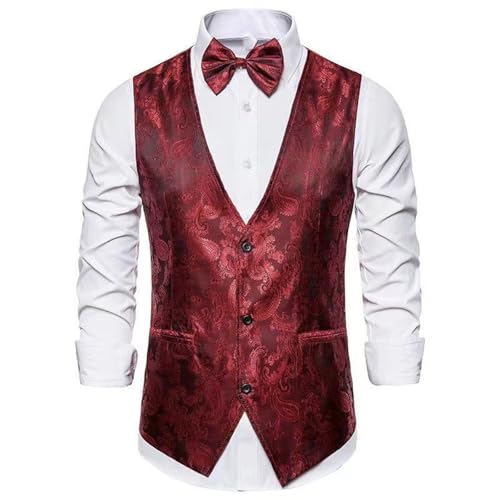 Men's Vest Spring Autumn Print Casual Sleeveless Business Commute Office Sleeveless Top