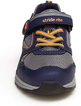 Stride Rite Baby-Boy's Made2Play Xander Athletic Sneaker, Navy, 4 W US Wide Big Kid | Image 4