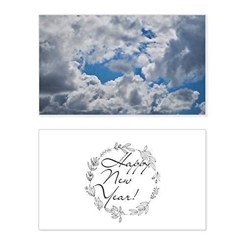 Tarjeta de año nuevo conmemorativa Blue Sky para regalar junto a tus mejores deseos