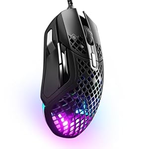 SteelSeries Aerox 5 – RGB Gaming-Mouse mit Öffnungen in der Oberfläche – Federleicht und wasserabweisend – Optischer TrueMove Air-Sensor mit 18.000 DPI