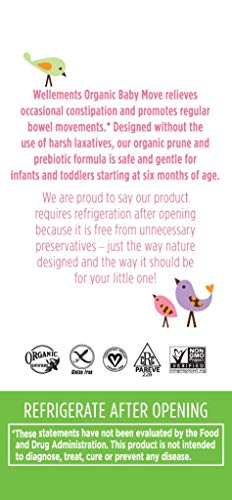 Wellements Organic Baby Move, 4 Fl Oz, Relieves Occasional Constipation, Free From Dyes, Parabens, Preservatives - Thumbnail 3