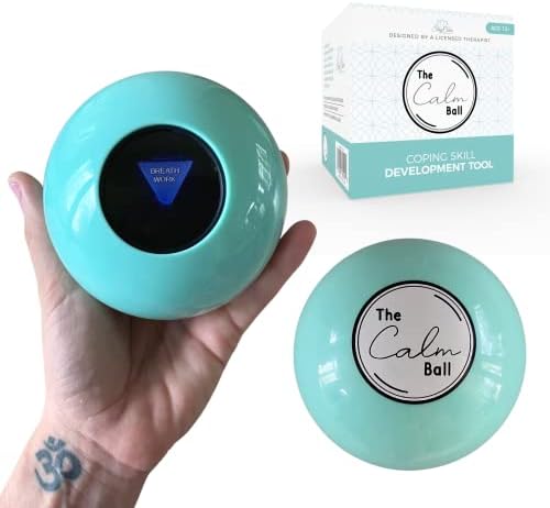 The Calm Ball – Therapist-Designed Coping Skills Magic 8 Ball wit...
