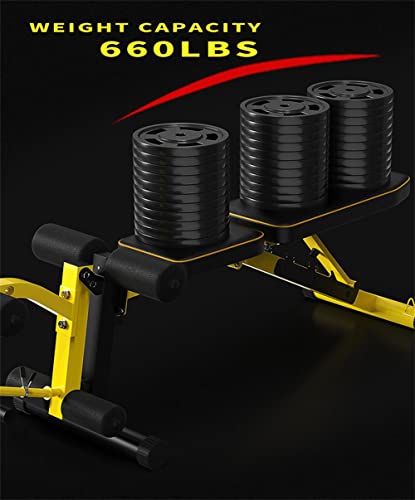 EASY BIG Utility Weight Bench with Leg Extension - Multi-Position Adjustable Bench for Strength Training, Dumbbell Exercise and Ab Workouts - Image 6