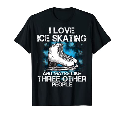 Patinaje De Hielo Divertido Patines De Hielo Skater Hombre Mujer Niñas Camiseta