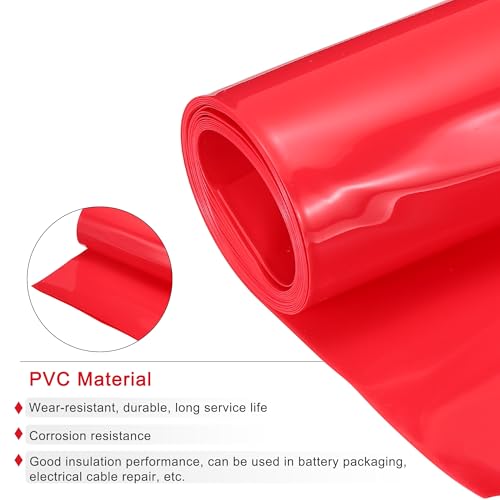 Gaine thermorétractable PVC 115 mm rouge pour assembler un pack batterie