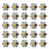 Set mit 20 5 V 5 W LED-Lampenperlen auf Aluminiumplatte, perfekt für individuelle Beleuchtungslösungen und professionelle Anwendungen (5 V-5 W reinweiß)