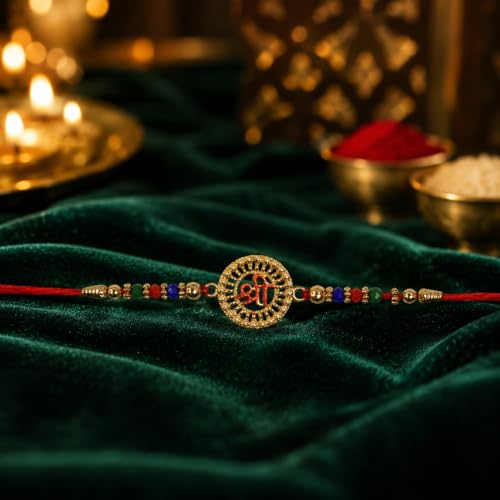 Image of Oblivion Rakhi for Brother Set of 2 with Rich Daddy Pistachio Cream Filled Wafer Rolls 140g, Silver Color Pooja Coin, Tilak Set & Raksha Bandhan Greeting Card | Premium Rakhi Gift Combo for Bhai