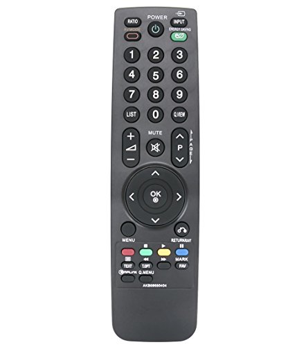 ALLIMITY AKB69680404 Control Remoto Reemplazo para LG 37LH3010 42LF2500 42LF2510 42LG2100 42LH2000 42LH2010 42LH3000 42LH3010 47LH3000 47LH3010 50PQ3000 26LD320 22LD320 19LD320 42PQ2000 50PQ2000
