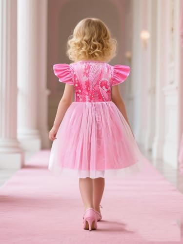 Girls Princess Dress Kids Tulle Dresses with Accessories, for 5-12Y3