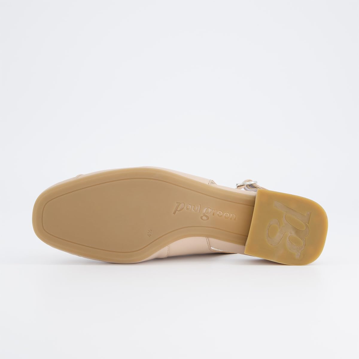 Paul Green Damen - Peeptoes & Slingpumps 6142-007 in beige Glattleder