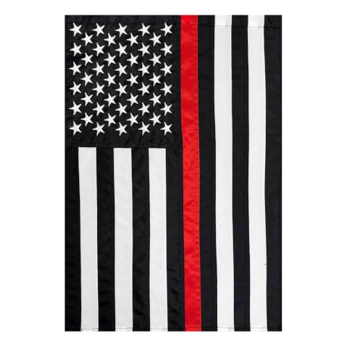 Briarwood Lane Thin Red Line Embroidered Garden Flag