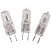 GWAYUANY Clear Capsule Lamp Gy6.35 12V G6.35 50W 75W Halogen Pin Bulb Halogen Tungsten Lamp,20 W