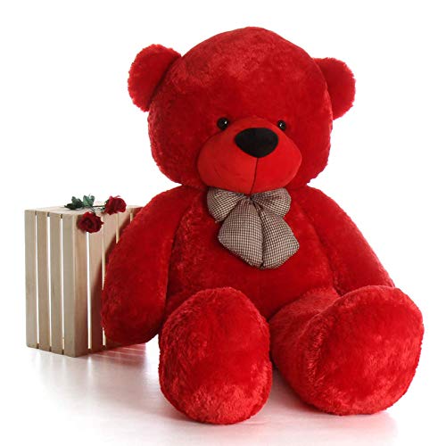 Image of Teddy Bear for Girls, Panda Teddy Bears, Gift Teddy Bear for gf 2 Feet Red (New)