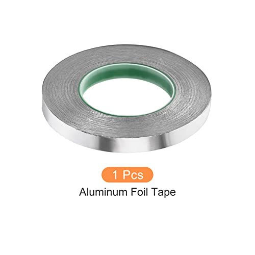 Image of Aluminum Foil Tape Adhesive Metal Tape, [for Sealing Patching Hot Cold HVAC, Duct, Pipe Insulation] - 0.6 inch /164ft /2.4 Mil