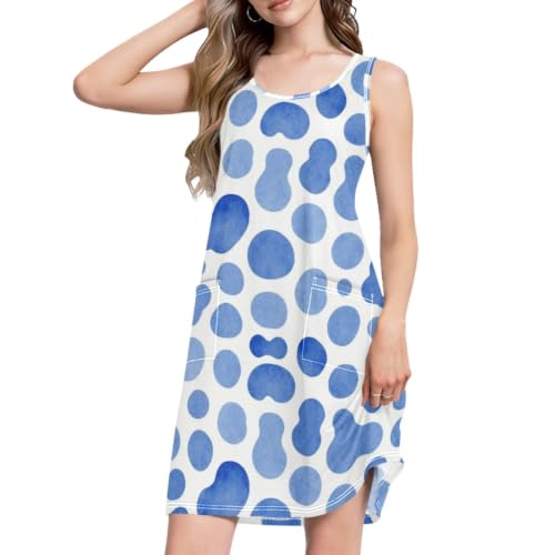 Robe d'été de croisière ample coupe trapèze fluide grandes tailles S-3XL