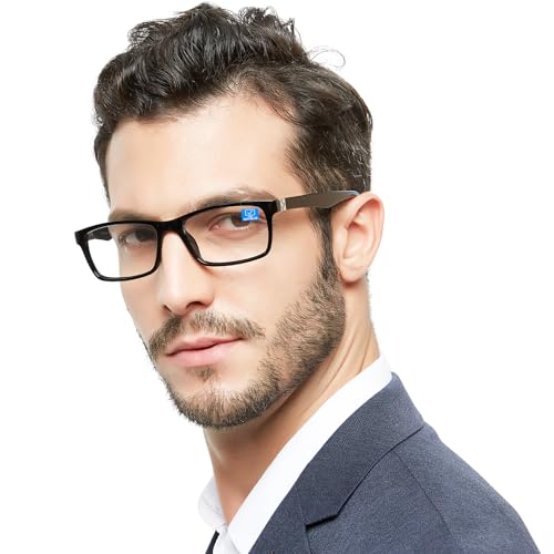 Image of OCCI CHIARI Blue Light Blocking Reading Glasses Men Designer Computer Readers 2.0(1.0 1.25 1.5 1.75 2.0 2.25 2.5 2.75 3.0 3.5 4.0 5.0 6.0)