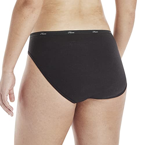 Hanes PP43WB Womens Panties Pack, High-Cut Cotton Briefs, Hi-Cut Underwear, (Colors May Vary) Briefs-Underwear, Solid/Print Mix thumb #2